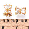 925 Sterling Silver Pave Clear Cubic Zirconia Drum Beads STER-T008-39G-3