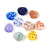 Handmade Lampwork Bumpy Beads Strands LAMP-N036-02-1