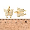 Brass Micro Pave Cubic Zirconia Openable Pendants KK-D012-04G-3
