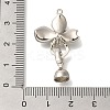 Brass Micro Pave Clear Cubic Zirconia Fold Over Clasps KK-K389-022P-3