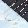 2.5MM Brass Ball Snake Chain Necklaces for Women Men KK-P302-03G-3