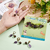Natural Amethyst Pet Collar Charms HJEW-PH01731-4