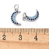 Brass Micro Pave Cubic Zirconia Pendants KK-U056-22P-3