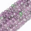 Spray Painted Glass Beads Strands GLAA-A038-B-52-1