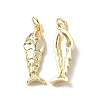 Rack Plating Brass Micro Pave Cubic Zirconia Pendants KK-F845-16G-1