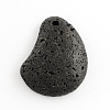 Natural Lava Rock Pendants G-S139-09-2