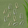 20 Pairs 2 Colors Rack Plating Brass Earring Hooks KK-SC0006-58-6