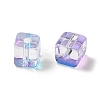Two Tone Transparent Glass Beads GLAA-NH0001-03F-2