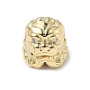Brass Micro Pave Cubic Zirconia Beads ZIRC-I356-45G-1
