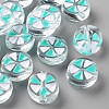 Transparent Enamel Acrylic Beads TACR-S155-005B-1