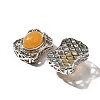 Natural Yellow Jade Multi-Strand Links KK-M304-05P-06-2
