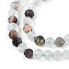 Natural Green Lodolite Quartz/Garden Quartz Beads Strands G-T143-01-3