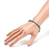 Natural Howlite Round Beaded Stretch Bracelet BJEW-JB08290-02-3