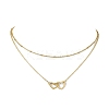 Stainless Steel Heart Pendant Necklaces for Women NJEW-JN04735-01-1