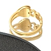 Textured Heart 304 Stainless Steel Finger Ring for Women RJEW-L126-14B-G-3