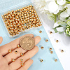 Rack Plating and PVD Vacuum Plating Brass Round Spacer Beads FIND-SP0002-24E-3