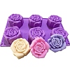 DIY Food Grade Silicone Rose Molds PW-WG46412-01-1