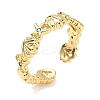 304 Stainless Steel Cubic Zirconia Cuff Open Rings for Women RJEW-Z122-02G-06-4