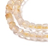 Natural Gold Rutilated Quartz Beads Strands G-C009-B17-4
