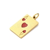 304 Stainless Steel Enamel Pendants STAS-U049-04C-05G-2