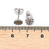 304 Stainless Steel Stud Earring Findings STAS-P434-06A-P-3