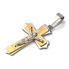 304 Stainless Steel Pendants STAS-K250-31GP-2