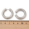 202 Stainless Steel Polishing Hoop Earrings EJEW-M106-02P-06-5