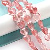 Cherry Quartz Glass Beads Strands G-P528-C01-01-2