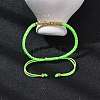 Polyester Cord Braided Bead Bracelets for Women BJEW-L698-01G-06-2