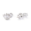 Rack Plating Brass Cubic Zirconia Charms LS-ZIRC-C026-13P-2