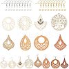DIY Wooden Dangle Earring Making Kits DIY-NB0005-49-1