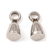 Non-Tarnish 201 Stainless Steel Tail Chain Drop Charms STAS-D061-04D-P-1