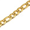 Fashionable 304 Stainless Steel Figaro Chain Necklaces for Men STAS-A028-N019-3