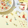 100Pcs 10 Colors Acrylic Pendants PALLOY-CJ00058-3