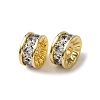 Brass Micro Pave Cubic Zirconia Beads KK-A270-02A-G-1