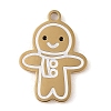 Christmas Theme Ion Plating(IP) 304 Stainless Steel Enamel Pendants STAS-Z083-07G-01-1