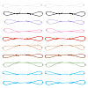 30Pcs 10 Colors Nylon Thread Cord Bracelets Making BJEW-TAC0040-3