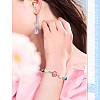 2 Sets 2 Styles DIY Lampwork Beads & Alloy Pendant & Link & Bead Caps Jewelry Findings Kits DIY-TA0011-61-8