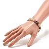 8.5MM Imitation Gemstone Glass Round Beads Stretch Bracelet for Women X-BJEW-JB07415-5