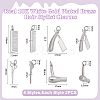 8Pcs 4 Styles Haircut Theme Brass Pendants KK-ME0001-46-2