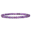 4mm Round Natural Dyed Amethyst Beads Bracelet for Men KG3069-35-1