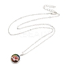 Bird Donut Pendant Necklace for Women LS-NJEW-I113-14P-2