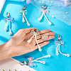 6Pcs 3 Colors ABS Plastic Imitation Pearl Pendant Decorations AJEW-TA0002-30-6
