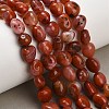 Natural Red Agate(Dyed & Heated) Beads Strands G-C287-A01-01-1