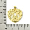 Mother's Day Brass Micro Pave Cubic Zirconia Pendants KK-H472-04G-02-3