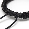 Trendy Unisex Casual Style Leather Wrapped PU Leather Bracelets BJEW-L308-14-3