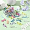 150Pcs 15 Styles Mixed Style Rainbow Iridescent Acrylic Beads OACR-YW0003-19-4