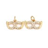 Rack Plating Brass Cubic Zirconia Pendants LS-ZIRC-C031-01G-1
