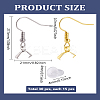 30Pcs 2 Colors 304 Stainless Steel Earring Hooks STAS-LP0001-97-2