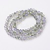 Electroplate Glass Beads Strands EGLA-A034-J6mm-S07-2